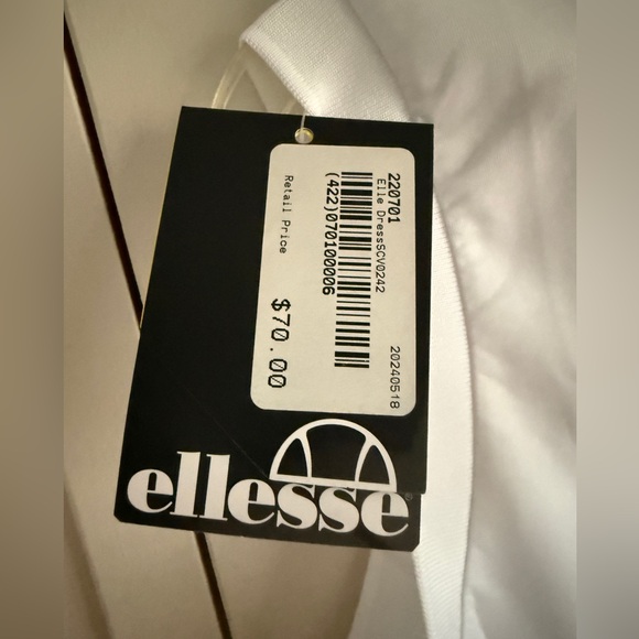 NWT Ellesse Women's Tregirls Dress for pickleball/tennis, white, MSRP $70-100, M - Picture 8 of 13